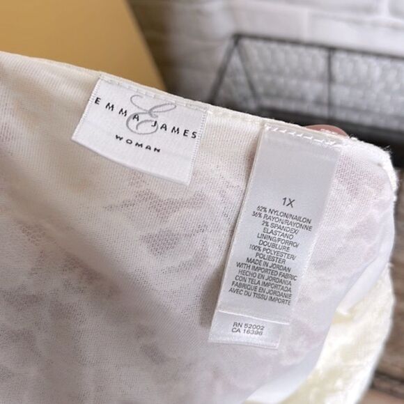 Emma James Vintage Lace Layered Blouse Top Shirt Size 1X - Picture 4 of 4